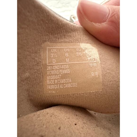 CLARK’S | Lafley Alaine Pewter Gray Leather Espadrille Wedge Sandals | Women’s 6 - Picture 7 of 8